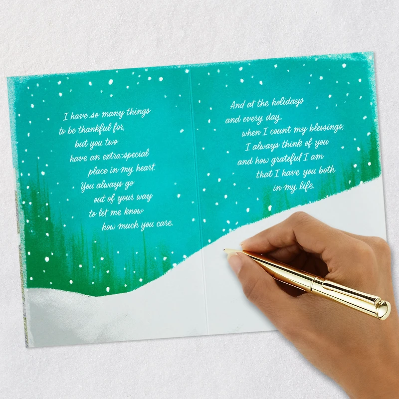 I'm So Blessed to Have You Christmas Card for Daughter and Son-in-Law for only USD 5.99 | Hallmark