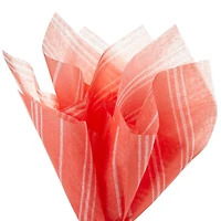 White Stripes on Coral Tissue Paper, 6 sheets for only USD 1.99 | Hallmark