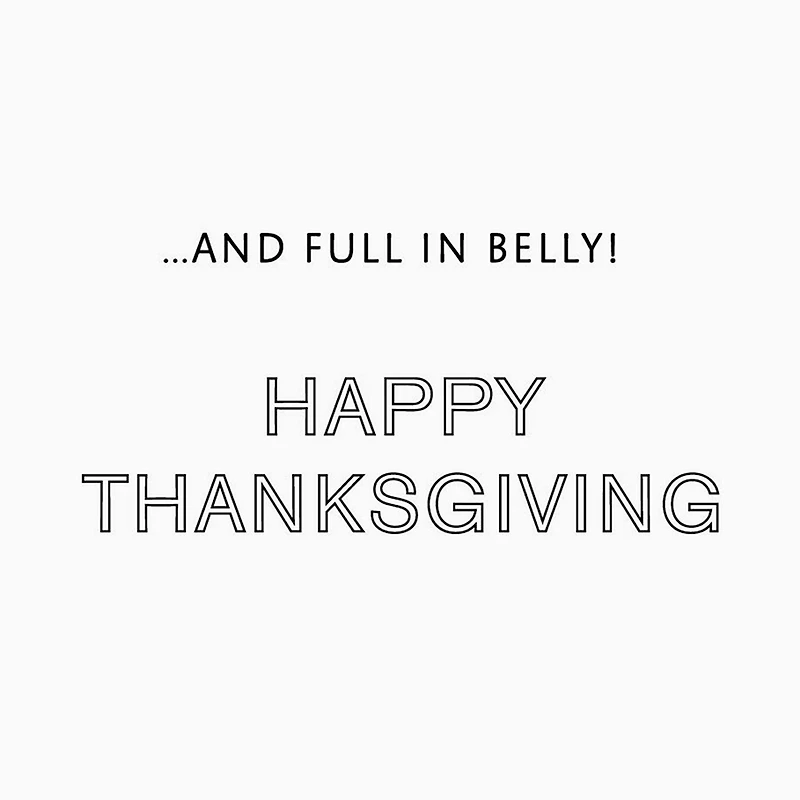 Thankful in Heart and Full in Belly Thanksgiving Card for only USD 3.99 | Hallmark