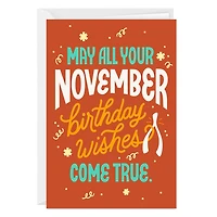 November Wishes Custom Birthday Card for only USD 4.99 | Hallmark