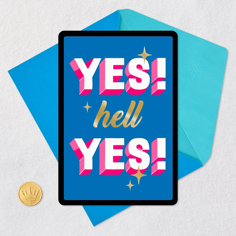 Hell Yes Venmo Congratulations Card for only USD 4.99 | Hallmark