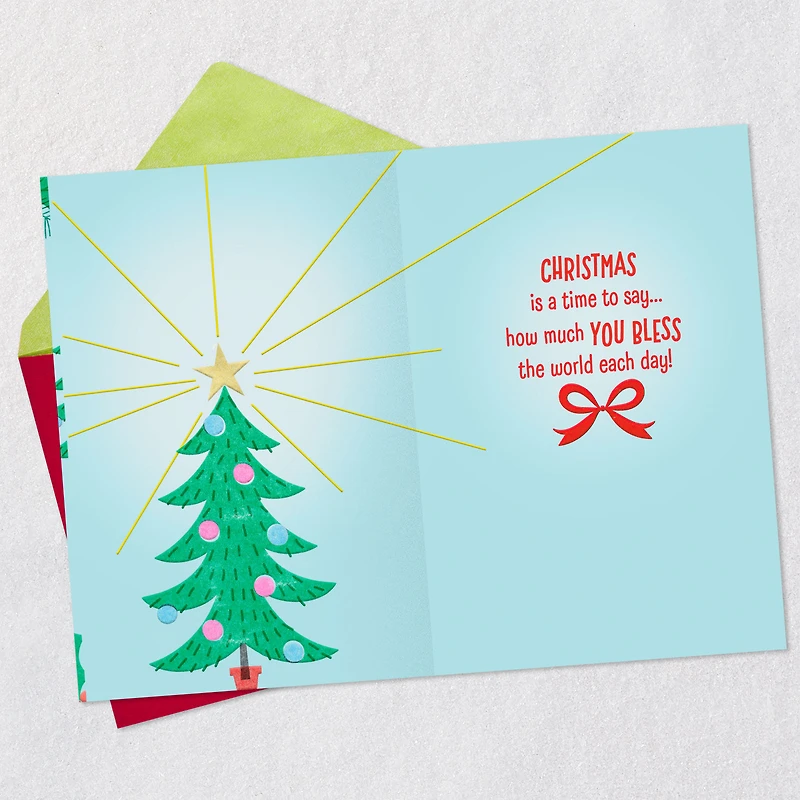 You Make the Season Bright and Blessed Christmas Card for Godchild for only USD 2.99 | Hallmark