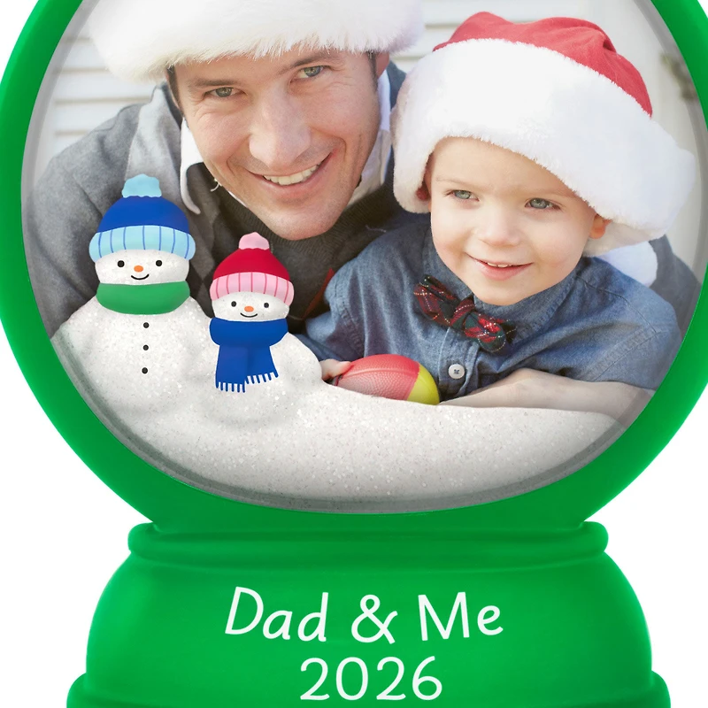 Dad and Me Snow Globe 2026 Photo Frame Ornament for only USD 19.99 | Hallmark