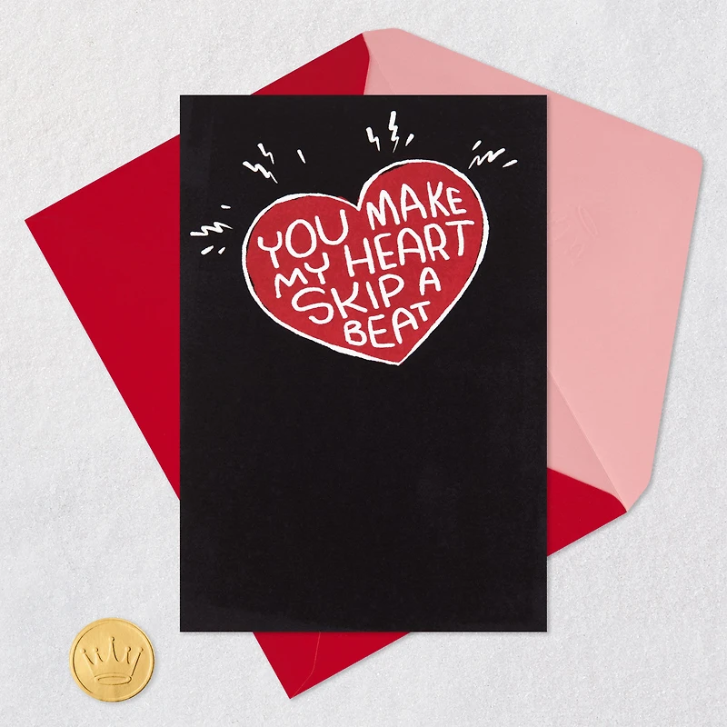 You Make My Heart Skip a Beat Funny Valentine's Day Card for only USD 3.99 | Hallmark