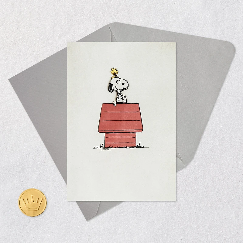 Peanuts® Snoopy and Woodstock Blank Card for only USD 6.59 | Hallmark