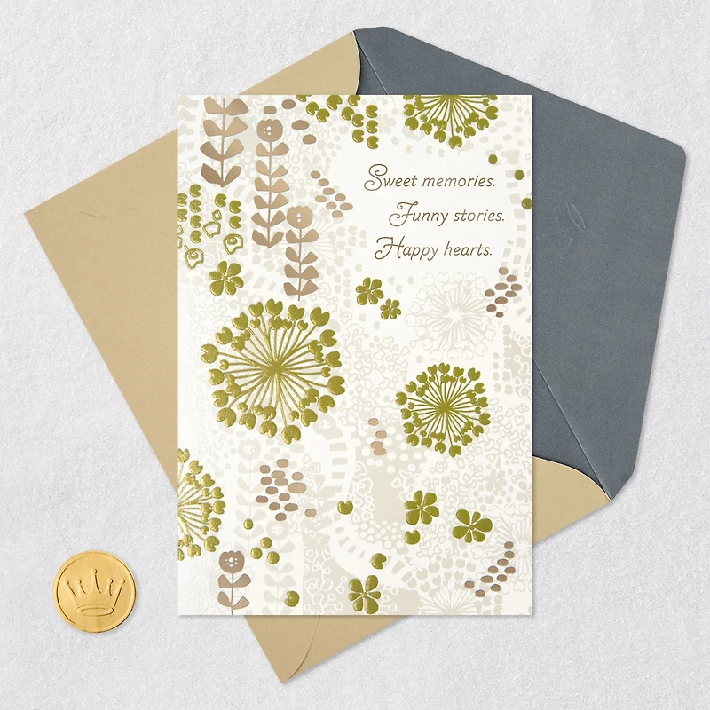Sweet Memories, Happy Hearts Anniversary Card for only USD 4.99 | Hallmark