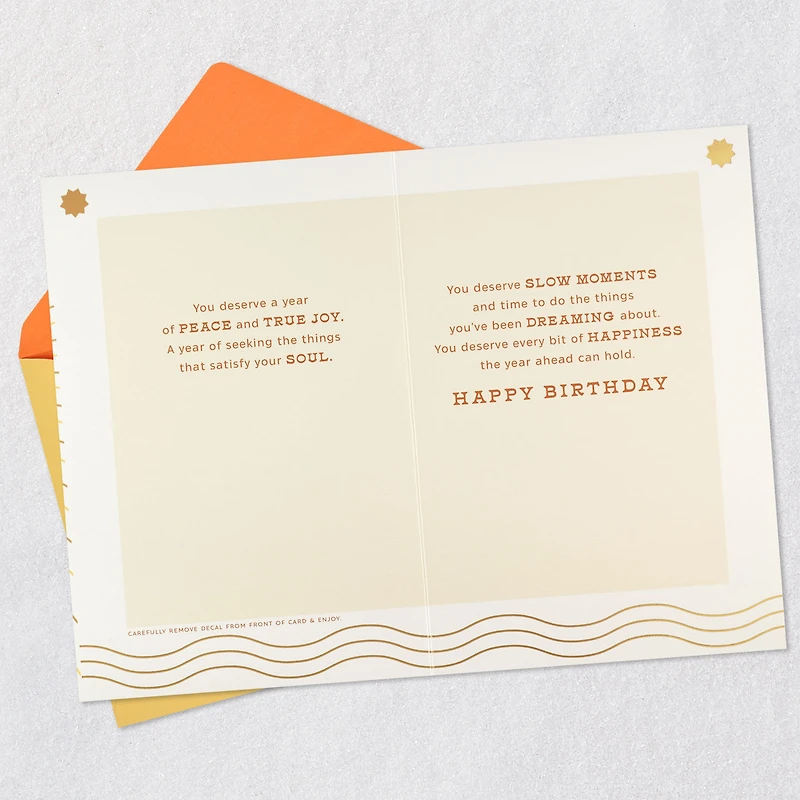 Live Full and Free Birthday Card With Decal for only USD 7.59 | Hallmark