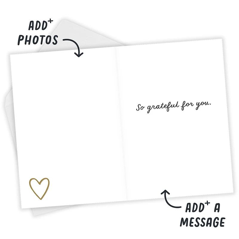 Gold Heart Custom Love Card for only USD 4.99 | Hallmark