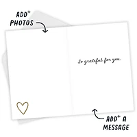 Gold Heart Custom Love Card for only USD 4.99 | Hallmark