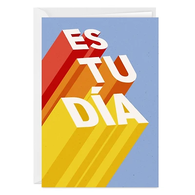 It's Your Day Spanish-Language Custom Celebration Card for only USD 4.99 | Hallmark