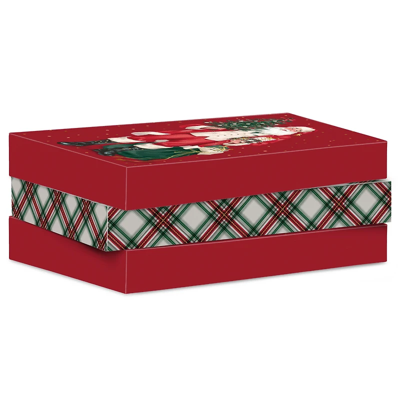Santa and Plaid 3-Pack Large Christmas Gift Boxes for only USD 5.49 | Hallmark