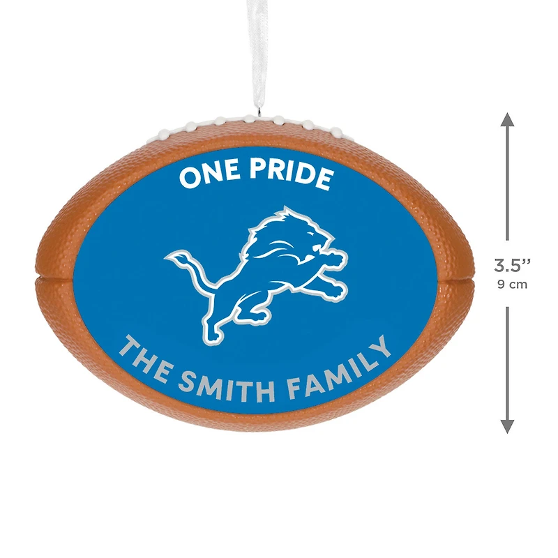 NFL Detroit Lions Football Personalized Ornament, Custom Text for only USD 30.99 | Hallmark