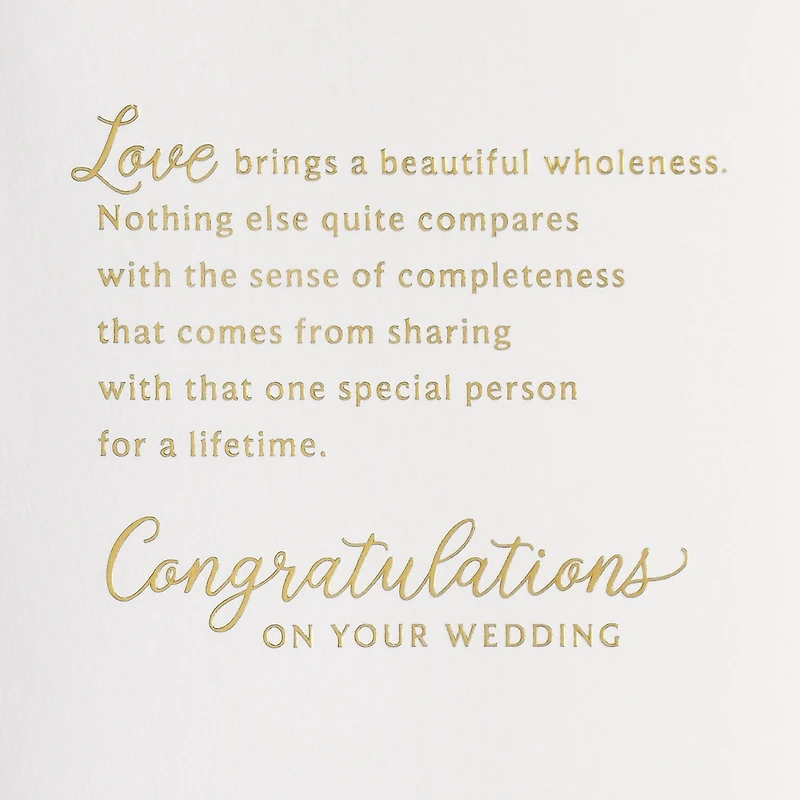 Love Brings Wholeness Wedding Card for Couple for only USD 6.59 | Hallmark