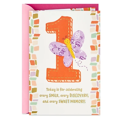 Sweet Butterfly 1st Birthday Card for only USD 4.99 | Hallmark