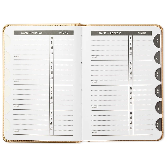 Satin Gold Address Book for only USD 14.99 | Hallmark