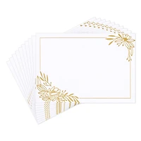 Gold Floral Swags on White Flat Blank Notes, Pack of 10 for only USD 5.00 | Hallmark