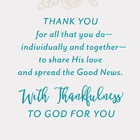 You're Great Partners in His Service Clergy Appreciation Card for Pastor and Wife for only USD 3.99 | Hallmark