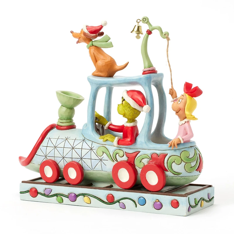 Jim Shore Grinch, Max and Cindy Lou on Train Figurine, 9.1" for only USD 99.99 | Hallmark