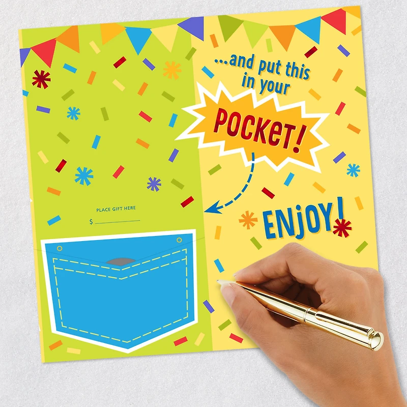 Put this in Your Pocket Money Holder Birthday Card for Kids for only USD 2.99 | Hallmark