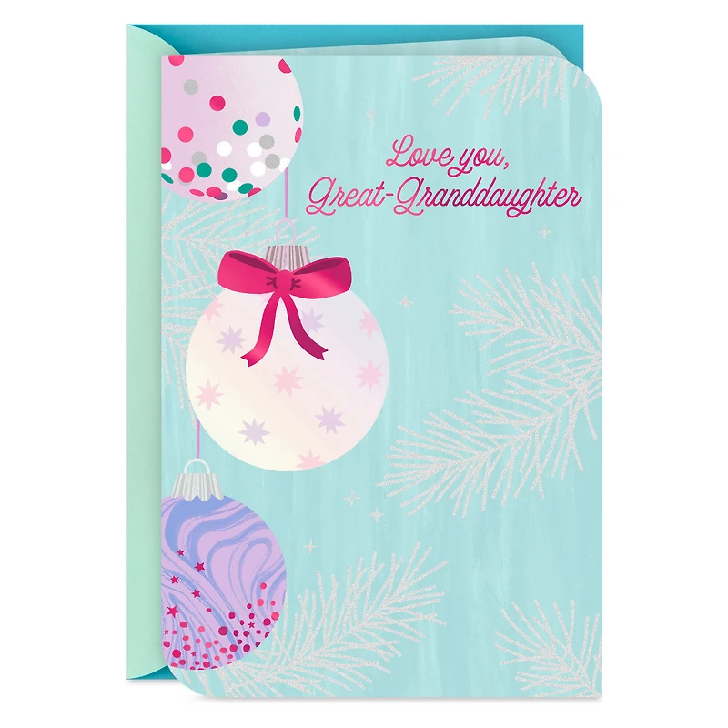 Love All the Things That Make You Wonderful Christmas Card for Great-Granddaughter for only USD 3.99 | Hallmark