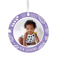 New Grandma Round Metal Personalized Ornament, Custom Photo and Text for only USD 17.99 | Hallmark