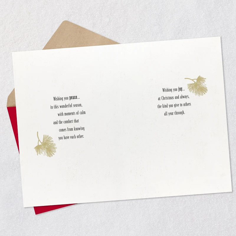 Wishing You Love, Peace and Joy Christmas Card for Daughter and Husband for only USD 6.99 | Hallmark