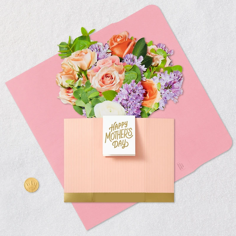 Jumbo Flower Bouquet in Vase 3D Pop-Up Mother's Day Card for only USD 12.99 | Hallmark