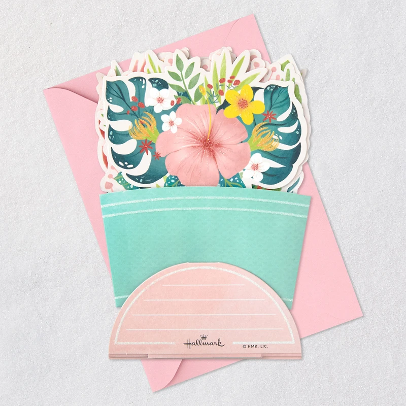 Tropical Flower Bouquet 3D Pop-Up Birthday Card for only USD 6.99 | Hallmark