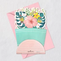Tropical Flower Bouquet 3D Pop-Up Birthday Card for only USD 6.99 | Hallmark
