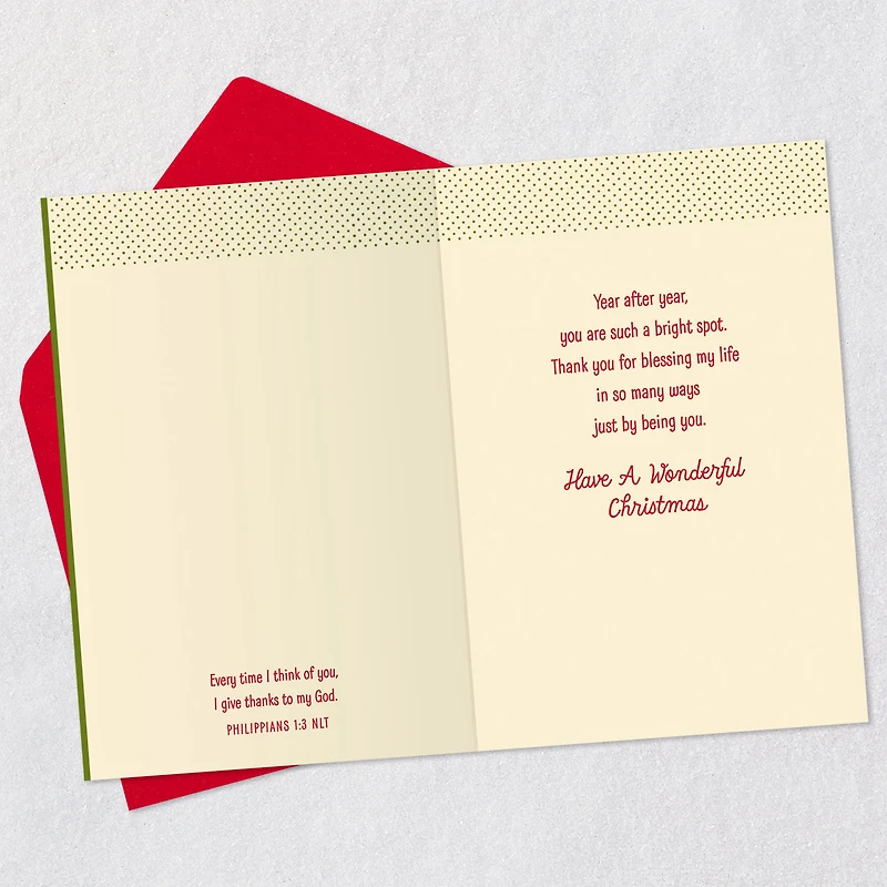 Thank You for Blessing My Life Religious Christmas Card for Friend for only USD 1.98 | Hallmark
