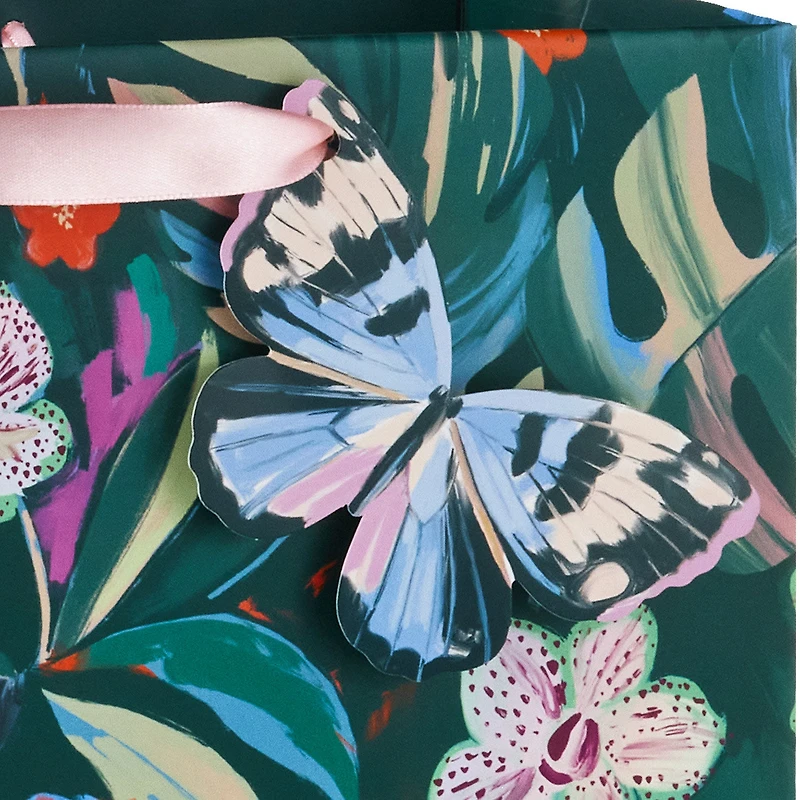 13" Lacey Chabert Collection Green Floral Large Gift Bag for only USD 5.49 | Hallmark