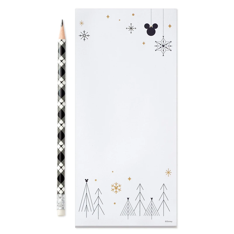 Disney Mickey Mouse Christmas List Pad With Pencil for only USD 9.99 | Hallmark