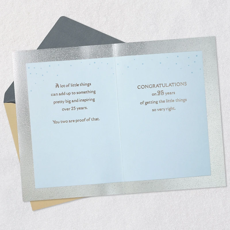 Little Things Add Up 25th Anniversary Card for Couple for only USD 5.99 | Hallmark