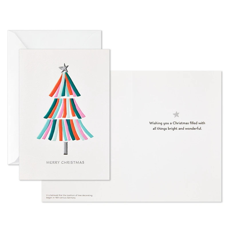 UNICEF Bright and Colorful Tree Boxed Christmas Cards, Pack of 12 for only USD 12.50 | Hallmark