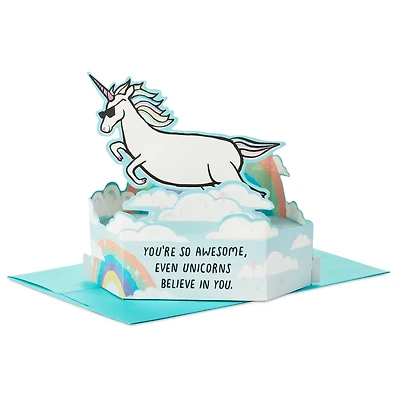 Even Unicorns Believe in You Funny Pop-Up Card for only USD 7.99 | Hallmark