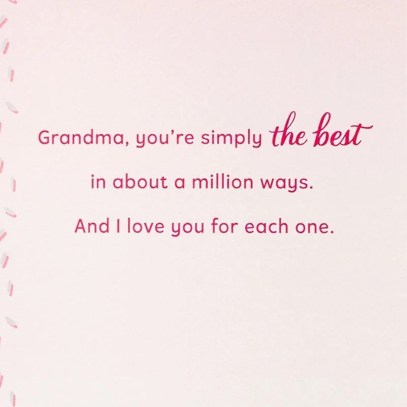 The Best in a Million Ways Birthday Card for Grandma for only USD 6.59 | Hallmark