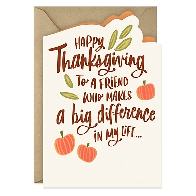 You Hold a Big Place in My Heart Thanksgiving Card for Friend for only USD 0.99 | Hallmark
