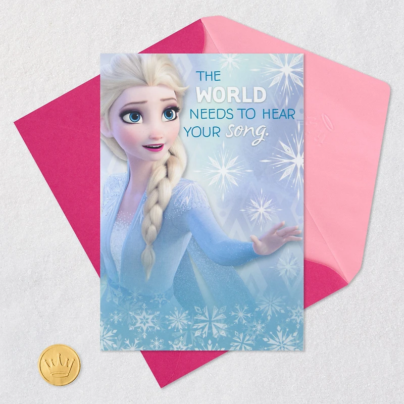 Disney Frozen 2 Elsa Sing Your Song Musical Birthday Card for Kids for only USD 5.99 | Hallmark