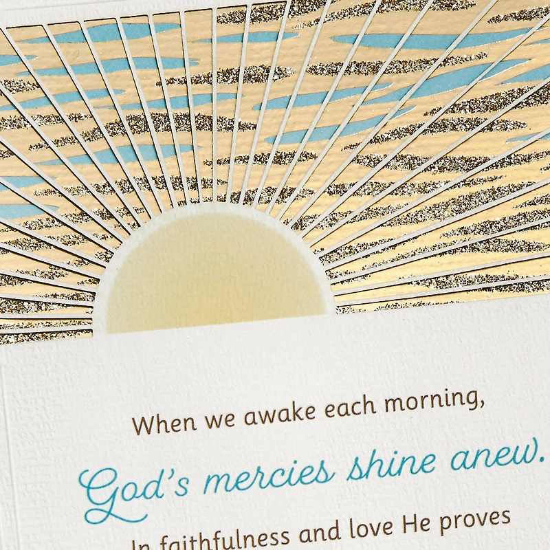 God's Mercies Shine Anew Religious Encouragement Card for only USD 6.59 | Hallmark