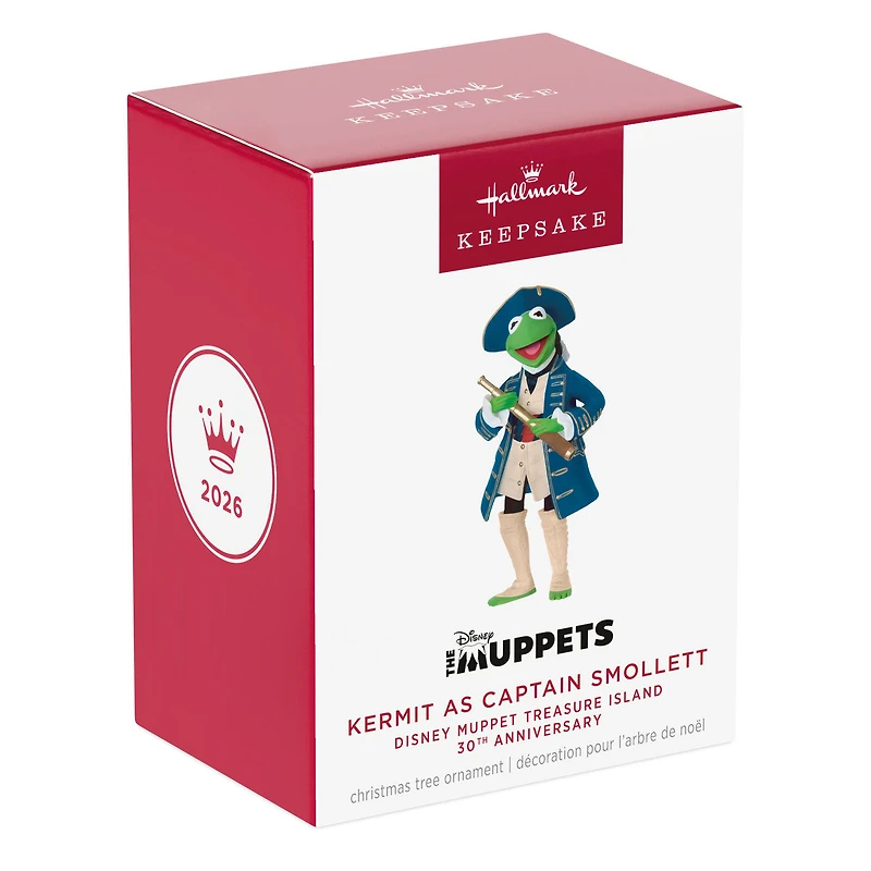 Disney Muppet Treasure Island 30th Anniversary Kermit as Captain Smollett Ornament for only USD 23.99 | Hallmark