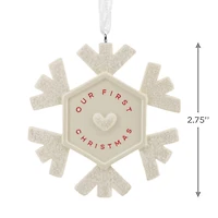 Our First Christmas Snowflake Hallmark Ornament for only USD 14.99 | Hallmark