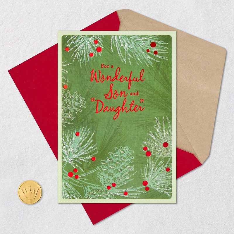 Family Is the Best Gift Christmas Card for Son and Daughter-in-Law for only USD 3.29 | Hallmark