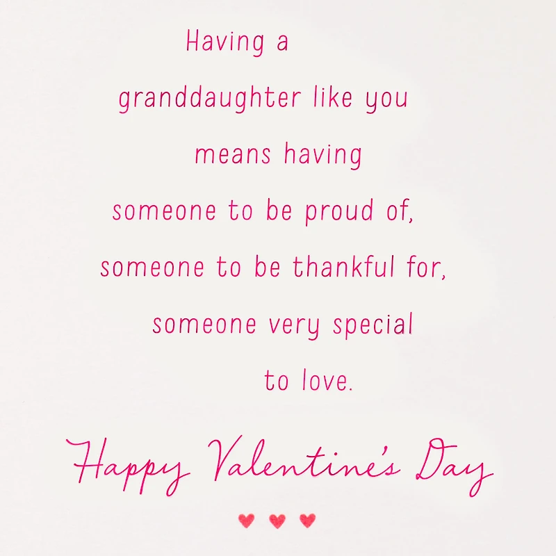 Thankful and Proud Valentine's Day Card for Granddaughter for only USD 4.99 | Hallmark