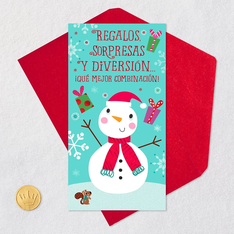 Presents, Surprises and Fun Spanish-Language Money Holder Christmas Card for only USD 1.99 | Hallmark