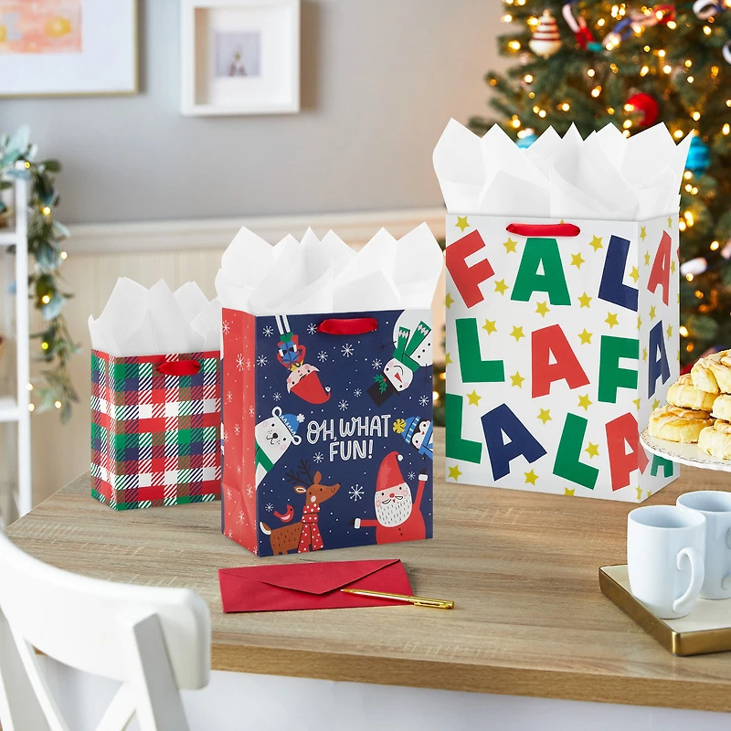 Fa La La Fun 8-Pack Assorted Gift Bag Bundle for only USD 12.99 | Hallmark
