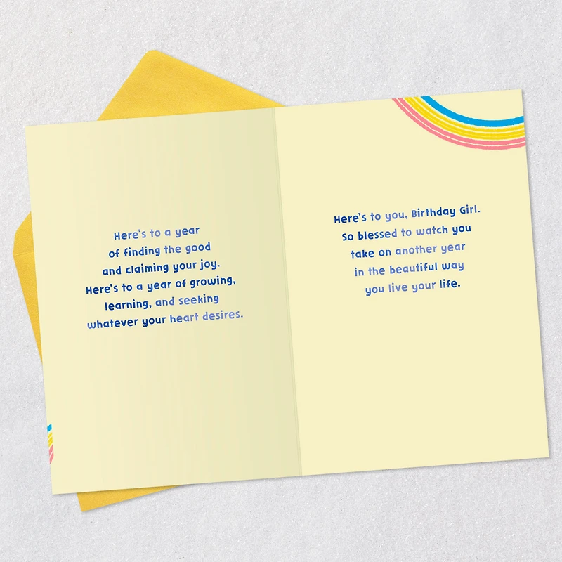 Here's to the Beautiful Way You Live Birthday Card for Granddaughter for only USD 3.59 | Hallmark