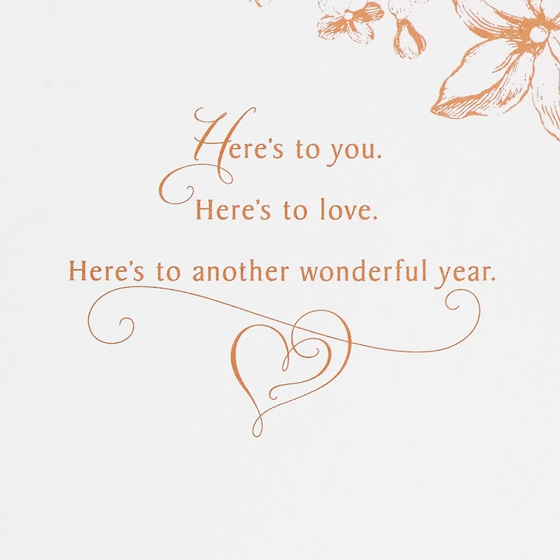 Here's to Love Anniversary Card for only USD 2.99 | Hallmark