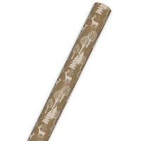 Deer and Tree Silhouettes on Brown Jumbo Christmas Wrapping Paper Roll, 90 sq. ft. for only USD 9.99 | Hallmark