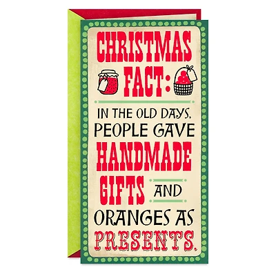Old Days of Gift-Giving Sucked Funny Money Holder Christmas Card for only USD 2.99 | Hallmark