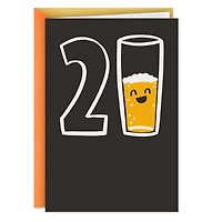 Don't Settle for Half-Glassed Funny 21st Birthday Card for only USD 4.49 | Hallmark